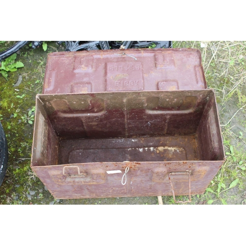 41 - A metal ammo can.