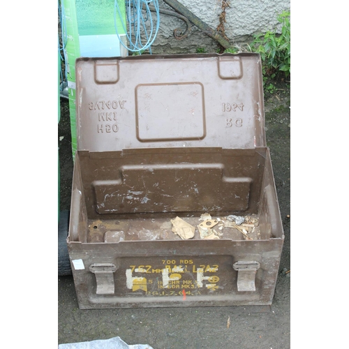 57 - A military ammunition crate.