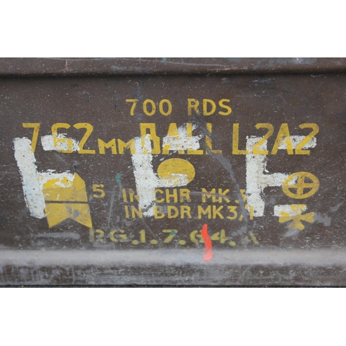 57 - A military ammunition crate.