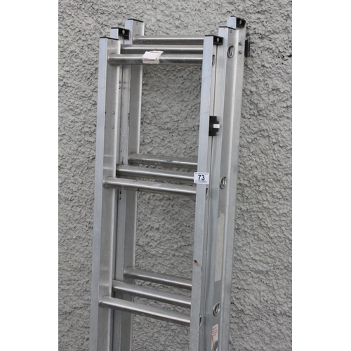 73 - A metal step ladder.