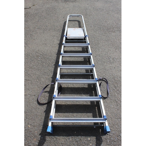 90 - A large metal stepladder.