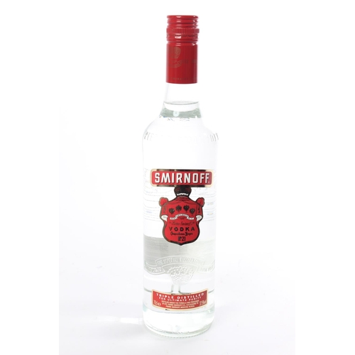 121 - A 70cl bottle of Smirnoff vodka.