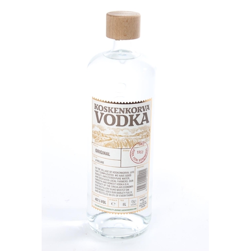 123 - A 1L bottle Koskenkorva Vodka.