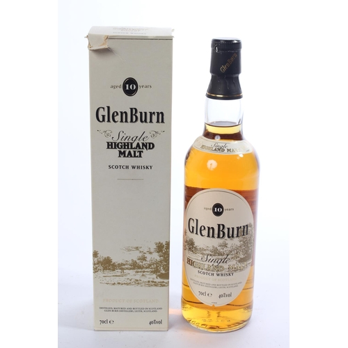 136 - A boxed 70cl bottle Glenburn Single Malt scotch whisky.