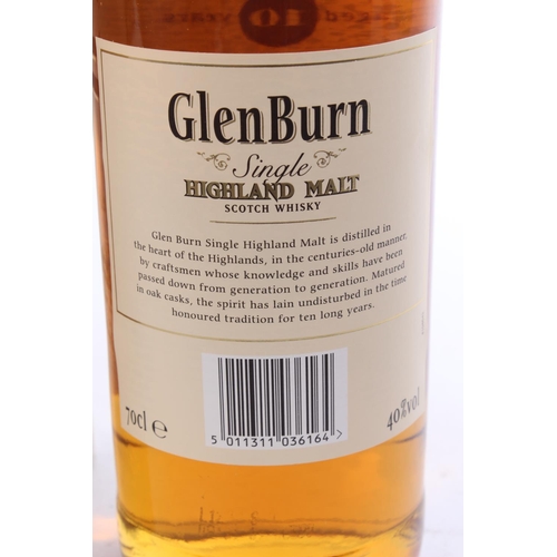 136 - A boxed 70cl bottle Glenburn Single Malt scotch whisky.