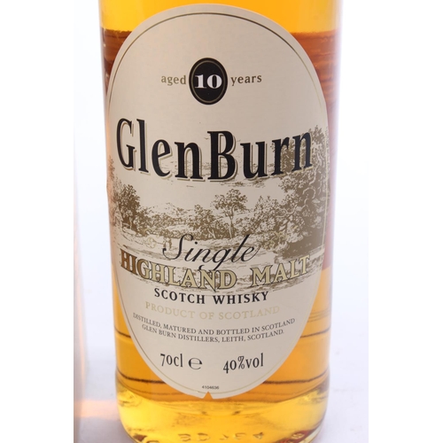 136 - A boxed 70cl bottle Glenburn Single Malt scotch whisky.