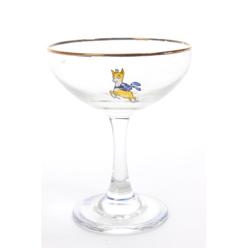 140 - A set of six vintage Babycham glasses in their original card box.