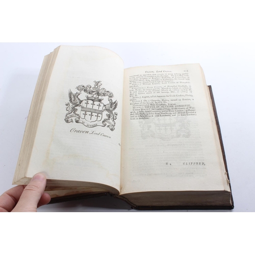 163 - An Early 1800's antique leather bound book 'Collin's Peerage  of England- Volume VIII'.