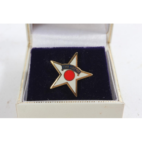 166 - 'The Arctic' Campaign Lapel Merchant Navy pin badge in a a Toye, Kenning & Spence Ltd presentation b... 