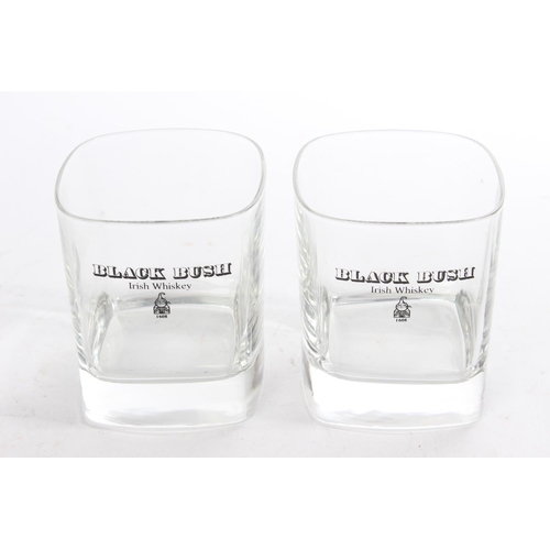 196 - Two Black Bush Irish Whiskey tumblers.