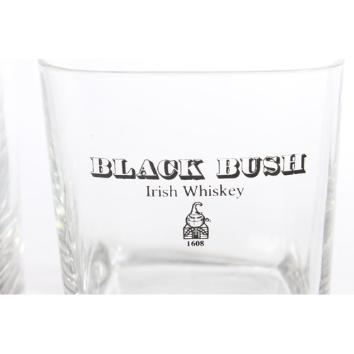 196 - Two Black Bush Irish Whiskey tumblers.