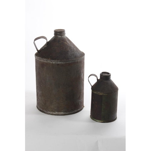 217 - Two antique oil cans.