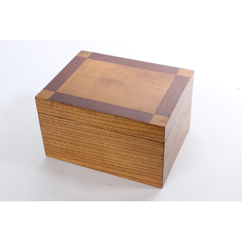 227 - A vintage wooden jewellery box.