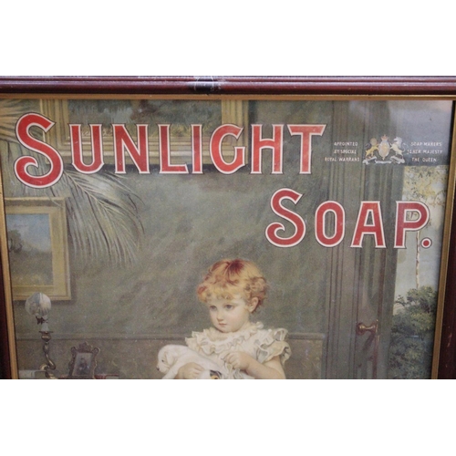 248 - A framed 'Sunlight Soap' advertising picture.