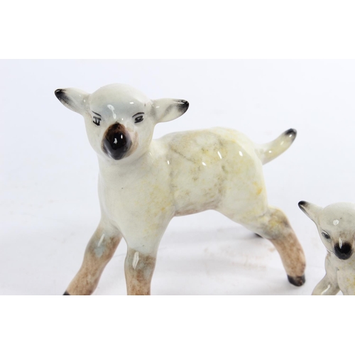 285 - A set of three Beswick lambs.