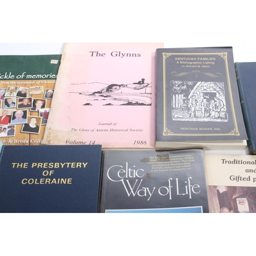 291 - A job lot of local history books to include The Glynns dated 1986, Celtic Way of Life and more.