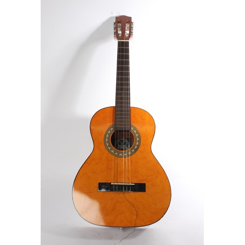 459 - A cased Hondo guitar, model H303A.