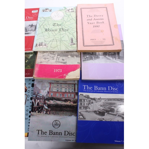 323 - A collection of vintage Derry & Antrim Year Books, The Bann Disc and more.