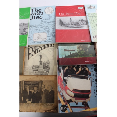 323 - A collection of vintage Derry & Antrim Year Books, The Bann Disc and more.