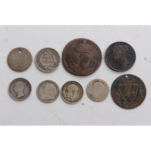 333 - A lot of antique coins to include an 1838 one dime coin and more.