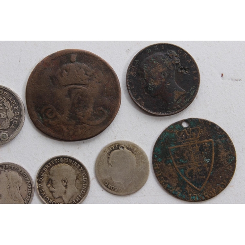 333 - A lot of antique coins to include an 1838 one dime coin and more.