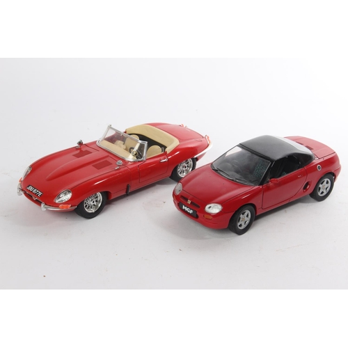 507 - A Corgi MGF car and another.