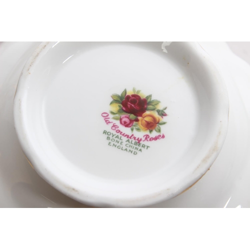 518 - A set of six Royal Albert Old Country Rose soup bowls.