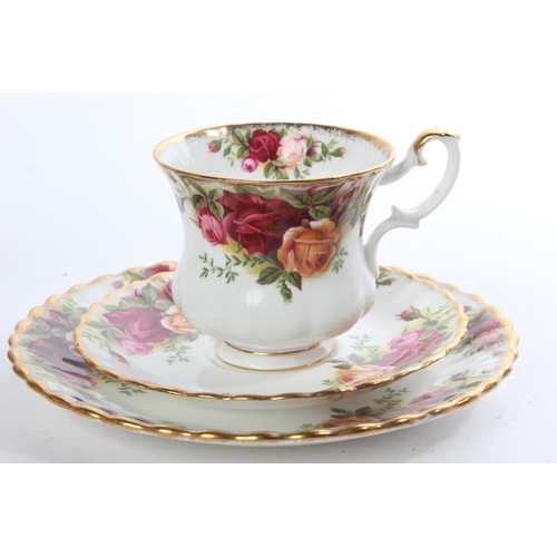 522 - A twelve piece Royal Albert Old Country Rose coffee set.