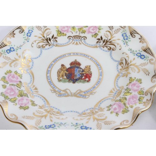 525 - Two Royal Crown Derby commemorative plates.