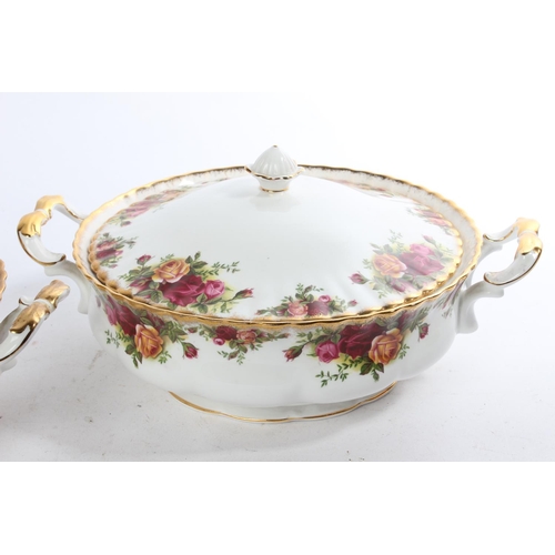 529 - A pair of Royal Albert Old Country Rose lidded tureens.