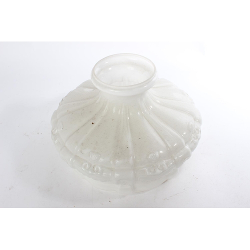 557 - An Antique milk glass shade.