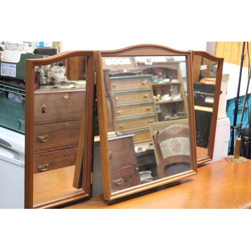 560 - A vintage Stag dressing table and mirror.