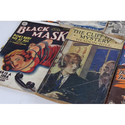 572 - A fantastic collection of vintage 'pulp fiction' books, to include More Sports Thrills by John A Gra... 