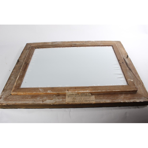 588 - An antique gilt framed mirror (a/f).