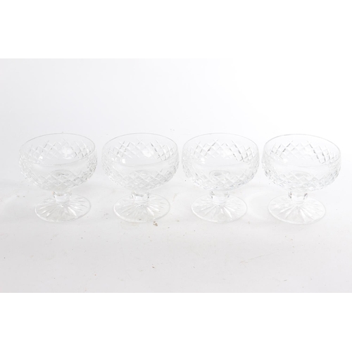 624 - Four Waterford crystal dessert dishes.