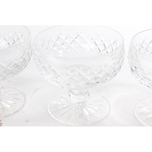 624 - Four Waterford crystal dessert dishes.