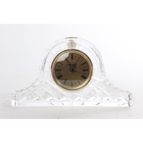 631 - A Tyrone crystal mantle clock.