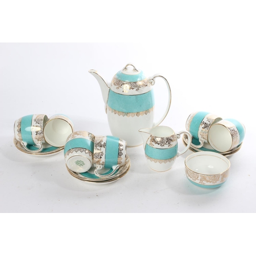 633 - A stunning vintage Grafton bone china coffee set.