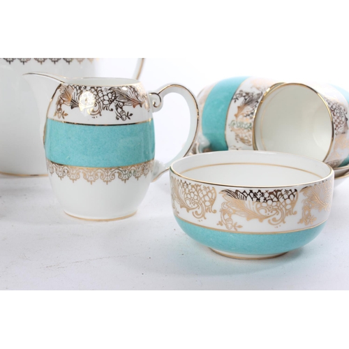 633 - A stunning vintage Grafton bone china coffee set.