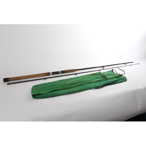 663 - A Shakespeare Ugly Stik 580260 fishing rod and bag.