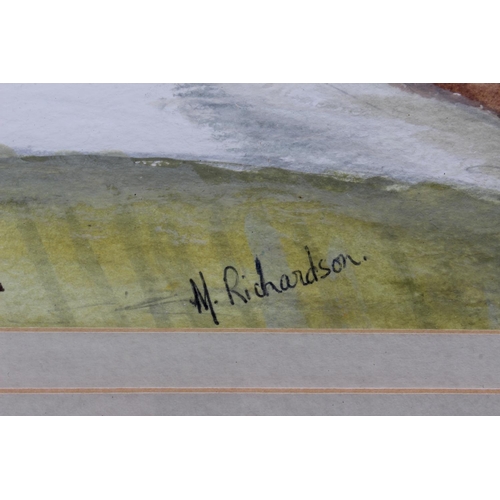 674 - A gilt framed watercolour signed N Richardson.