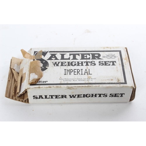 695 - A boxed set of Salter weights.