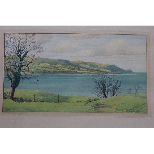 190 - An original early framed watercolour by Irish Artist Sam McLarnon, painting measures 17