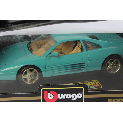 527 - A boxed Burago Ferrari 348TB (1989) toy car, scale 1:18.