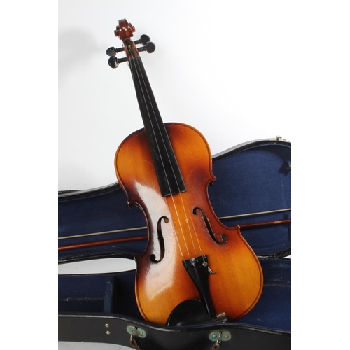 748 - A cased 'Blessing' violin.