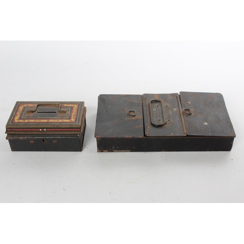 770 - Two vintage metal cashboxes.