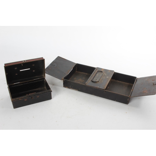 770 - Two vintage metal cashboxes.