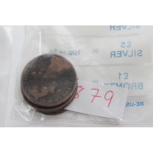 771 - A large lot of antique one penny coins in various dates to include 1872, 1180, 1863 and lots more.