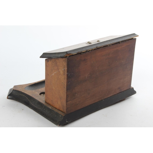 787 - An antique desk tidy/storage box.