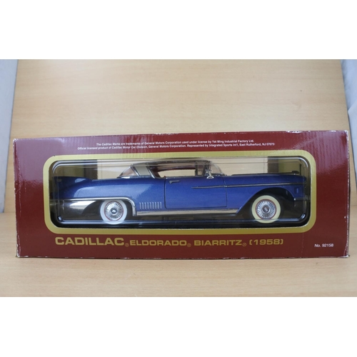 825 - A boxed Road Legends Cadillac Eldorado Biarritz (1958) toy car, scale 1:18.